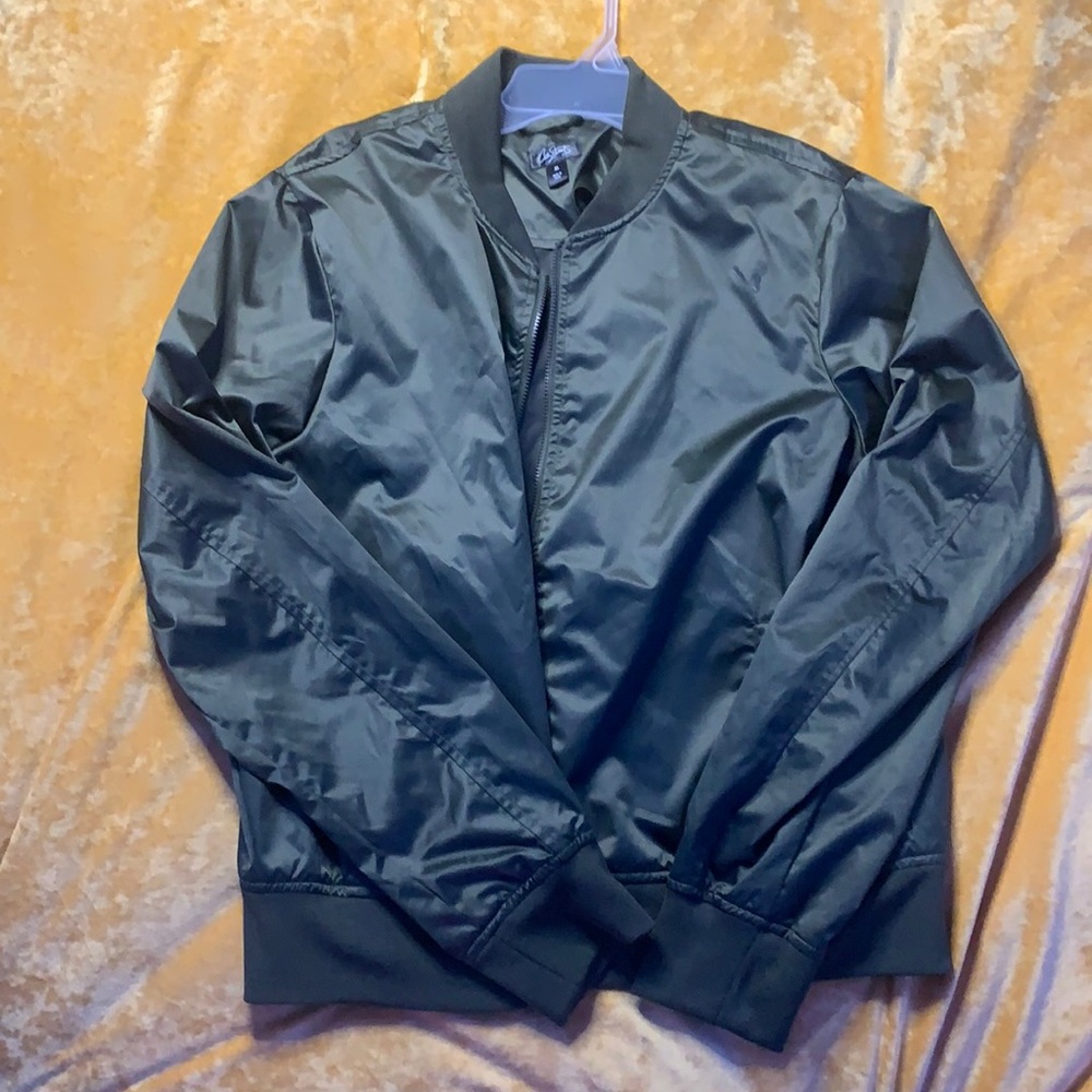 Green bomber jacket